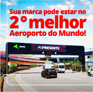Sua marca no aeroporto