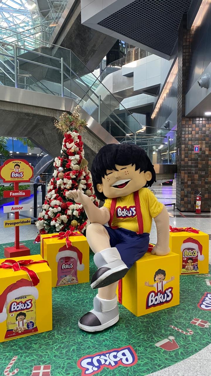 Pipoca Boku’s encanta passageiros no Aeroporto Internacional do Recife com ação natalina